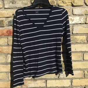 SALE!!!Blue and white GAP shirt